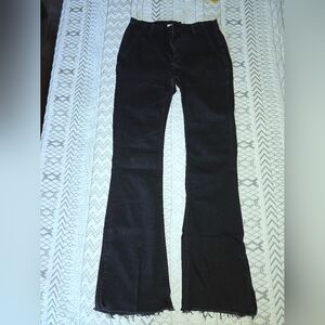 We The Free People Jayden Split Leg Black Stretch Denim 28 X 31
